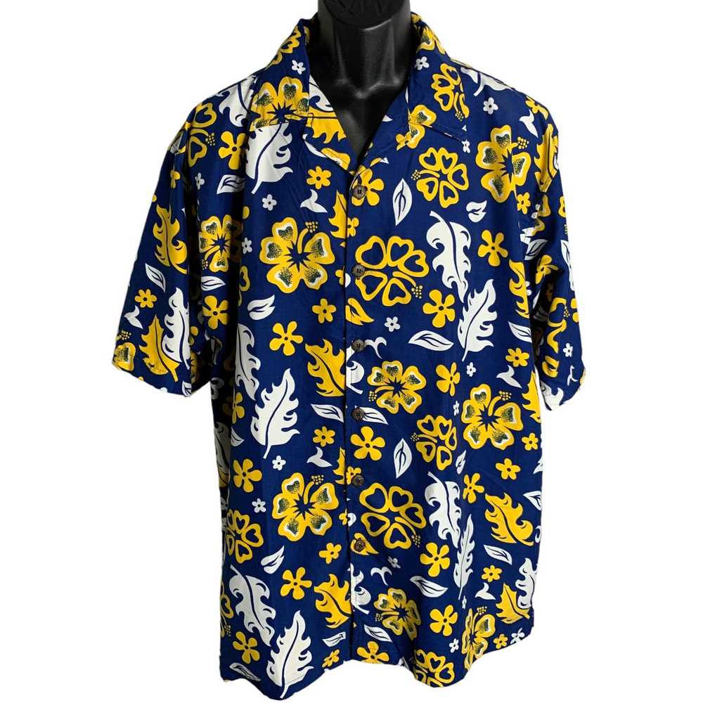 Vintage Vintage 90s Liquid Hawaiian Camp Shirt XL… - image 1