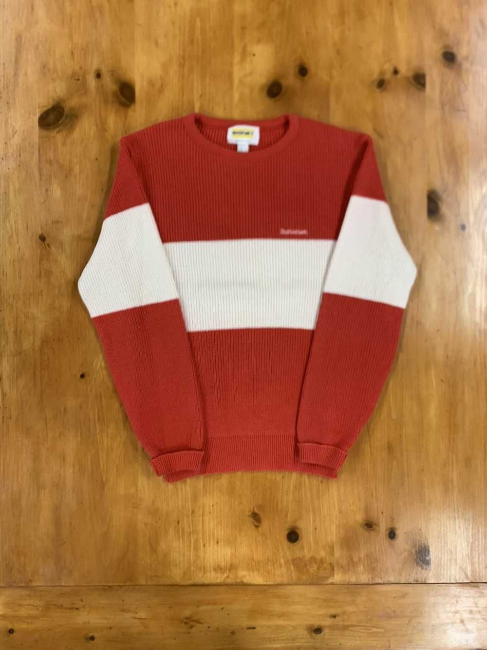 Budweiser × Coloured Cable Knit Sweater × Vintage… - image 1