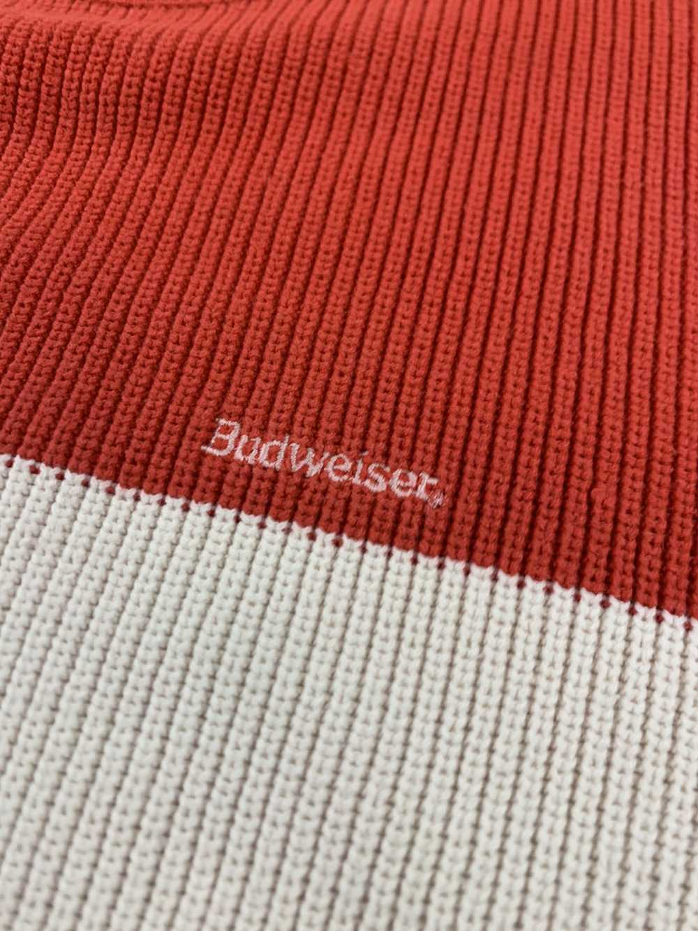 Budweiser × Coloured Cable Knit Sweater × Vintage… - image 2