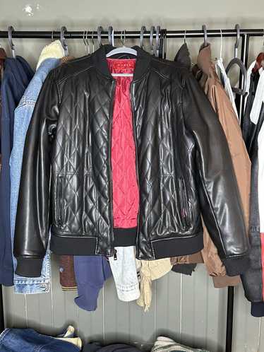 Guess Guess Quilted Black Pleather Jacket