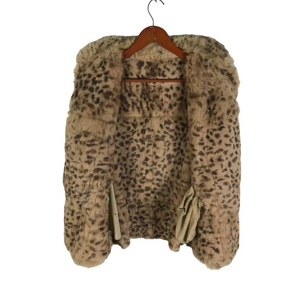 Mink Fur Coat × Raccoon Fur Sash × Vintage Vtg Re… - image 3
