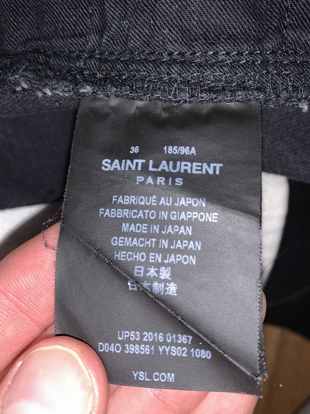 Saint Laurent Paris Saint Laurent Distressed Skin… - image 5