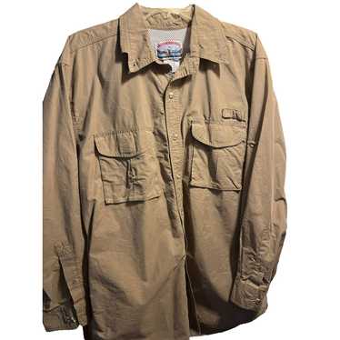 Field & Stream Fishing Shirt Long Sleeve Lightweight M Medium Burnt Orange  As Is