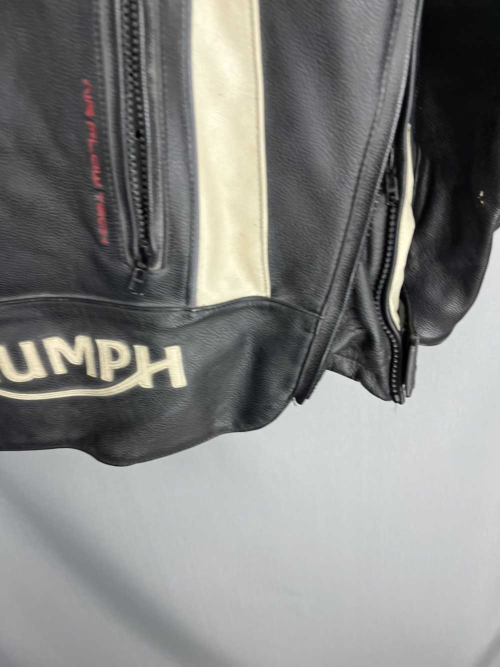 Leather Jacket × MOTO × Racing Triumph Motorcycle… - image 9