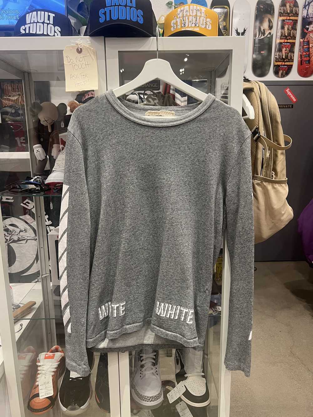 Off-White Grey Off White Sweater - image 1