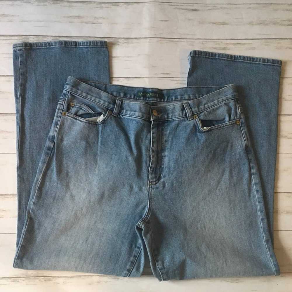 Vintage womens jeans Light Wash Ralph Lauren rela… - image 6