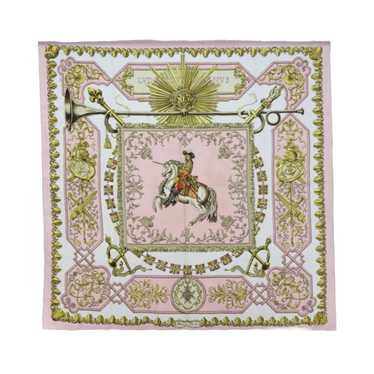 Hermès Pink Silk Scarf - image 1