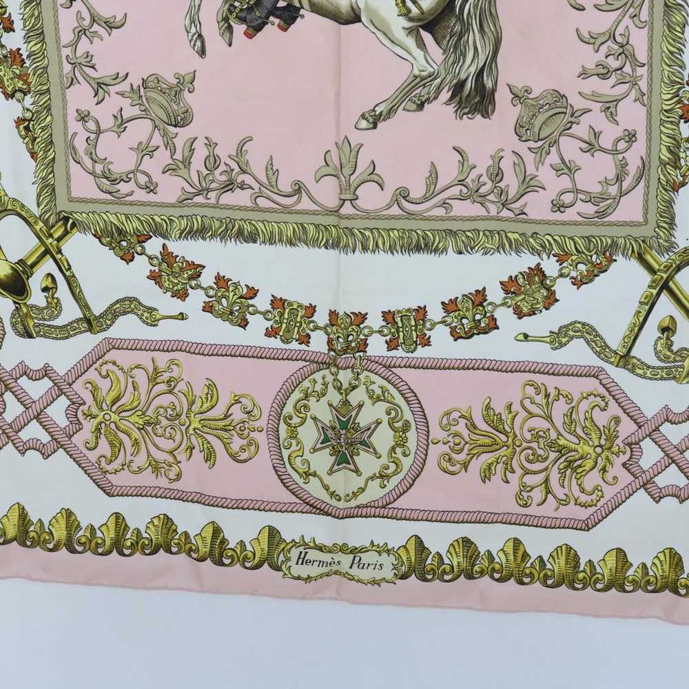 Hermès Pink Silk Scarf - image 9