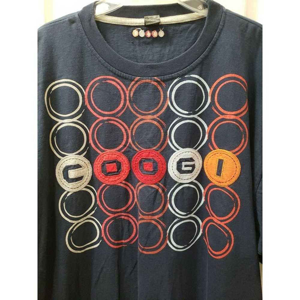 Coogi t-shirt, Navy Blue with Spellout in circles… - image 7