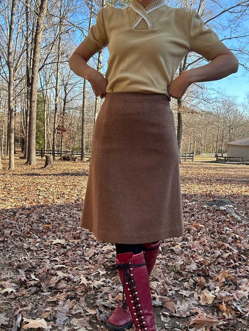 1960s Bobbie Brooks Tweed Skirt - image 5