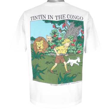 Vintage - The Adventure of Tintin In The Congo T-… - image 1