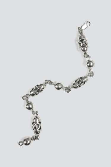 Vintage Sterling Silver Mixed Link Chain - Sterlin