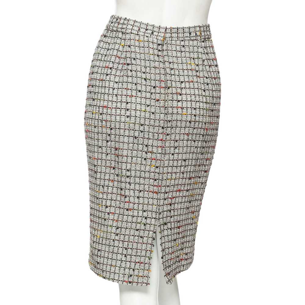 Vintage Silver Lurex Fur Collared Skirt Suit - image 11