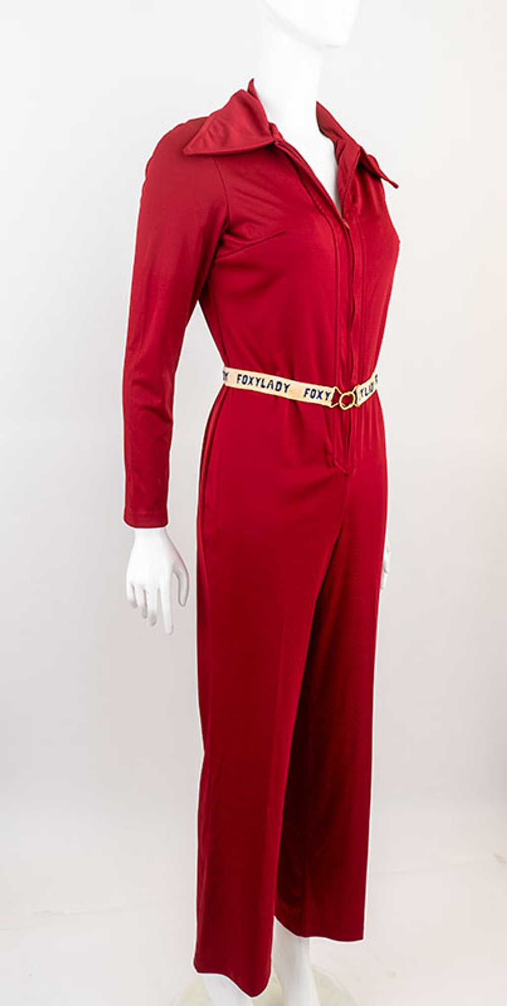 1970s Chianti Red Cat Suit - image 2