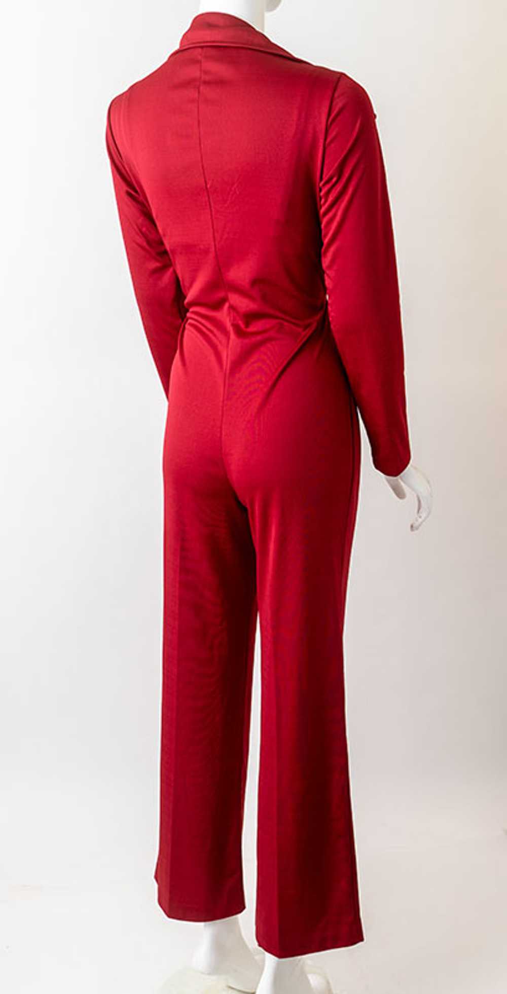 1970s Chianti Red Cat Suit - image 3