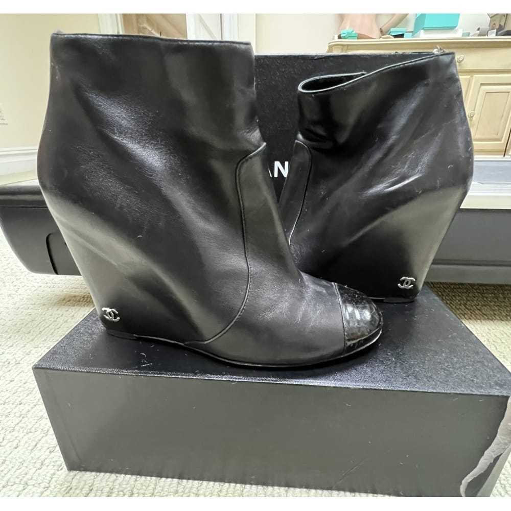 Chanel Leather ankle boots - image 7