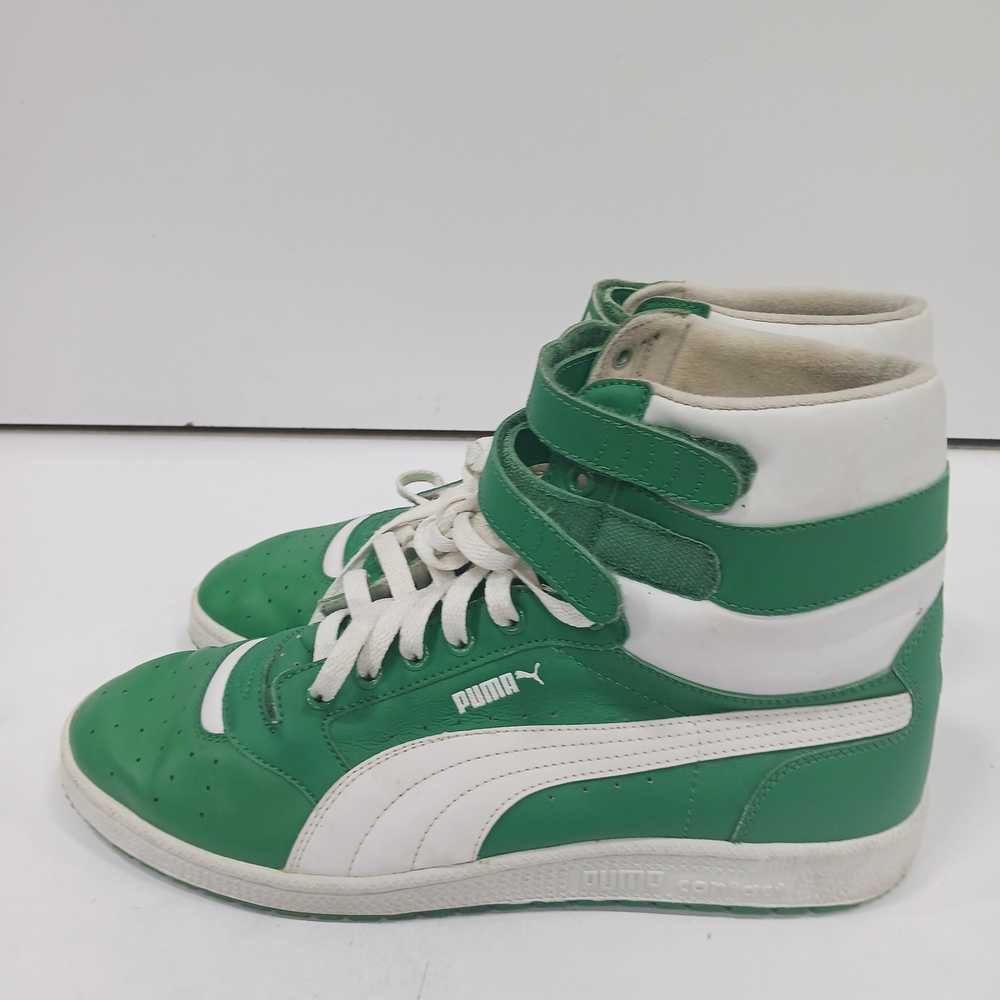 Puma Sky II High Green & White Athletic Sneakers … - image 4