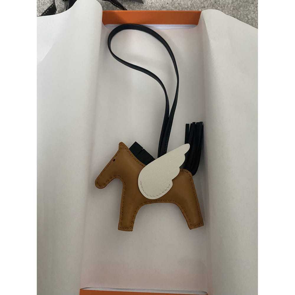 Hermès Rodéo Pégase leather bag charm - image 3