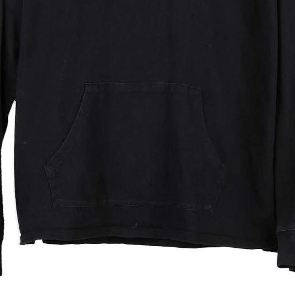 Champion Spellout Hoodie - Large Black Cotton - image 4