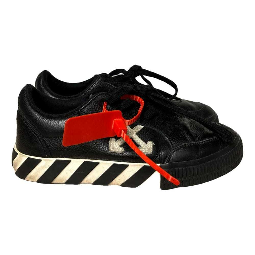 Off-White Vulcalized leather trainers - image 1