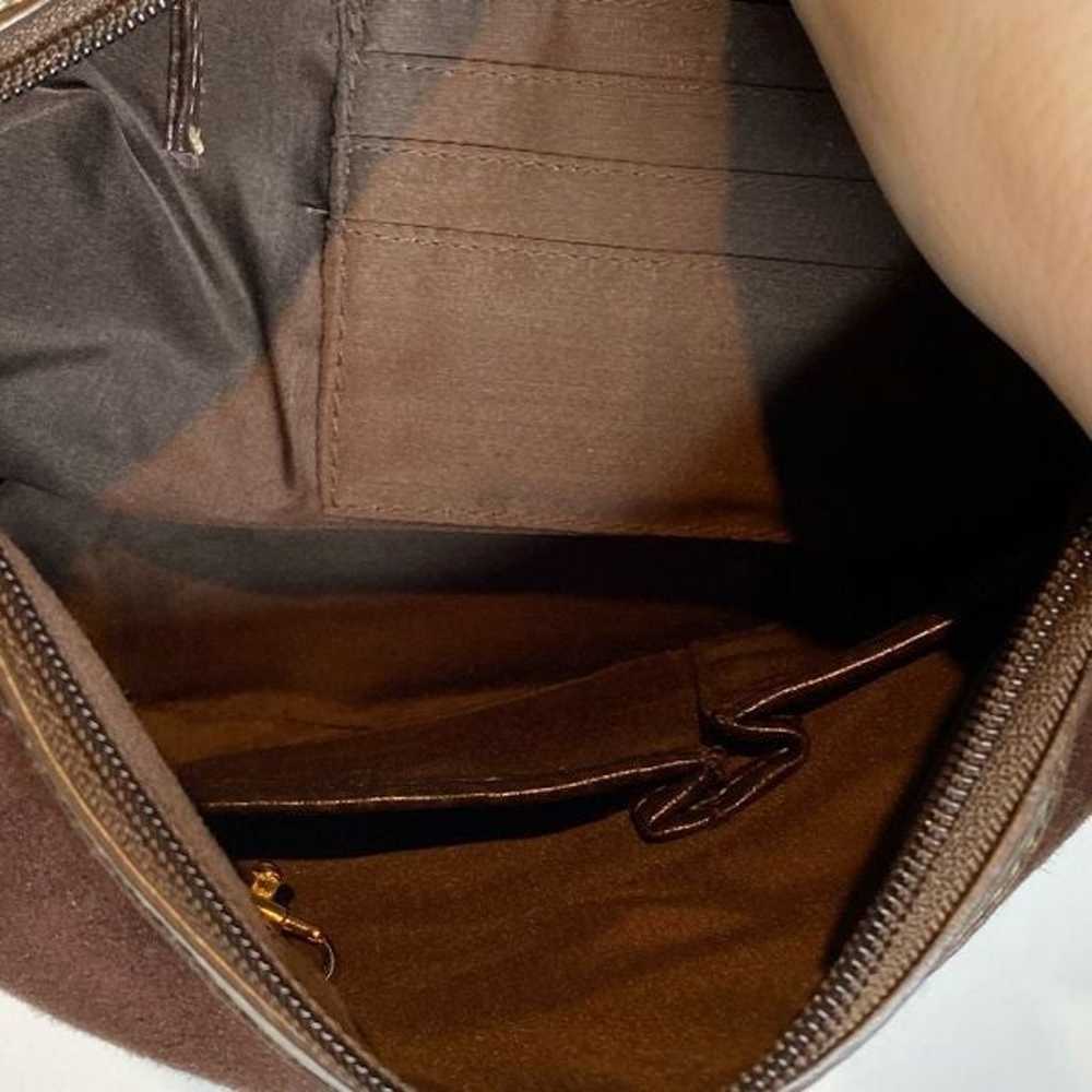Vintage faux bamboo accent shoulder handbag bag p… - image 7