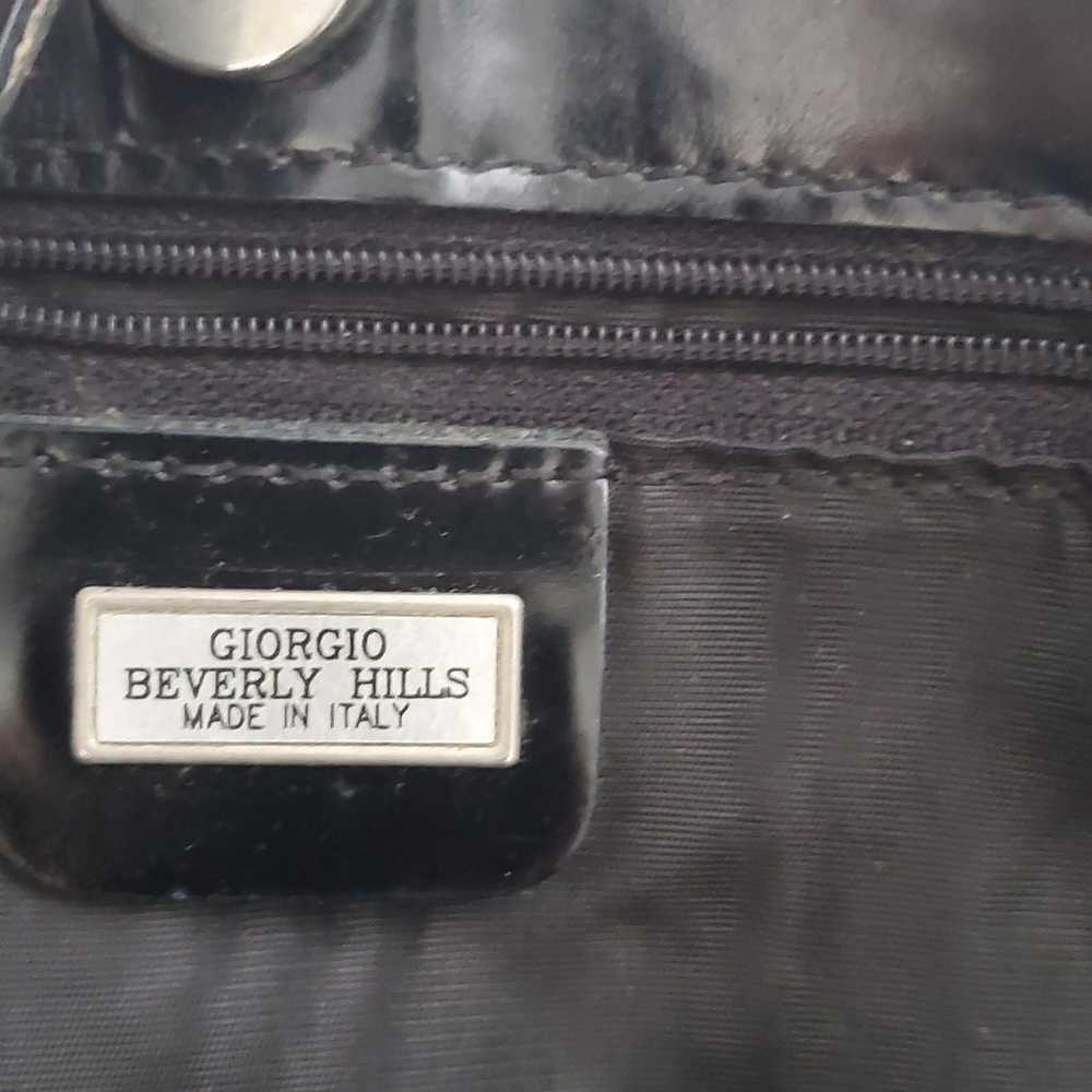 Vintage Giorgio Beverly Hills Black Leather Purse… - image 8