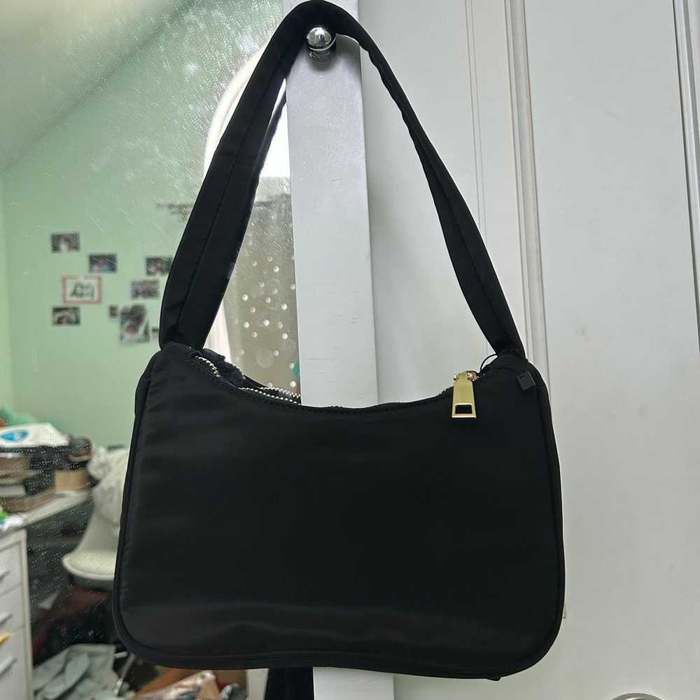 Mini Black Nylon Shoulder Bag - image 1