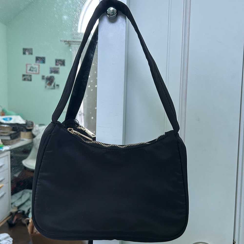 Mini Black Nylon Shoulder Bag - image 3