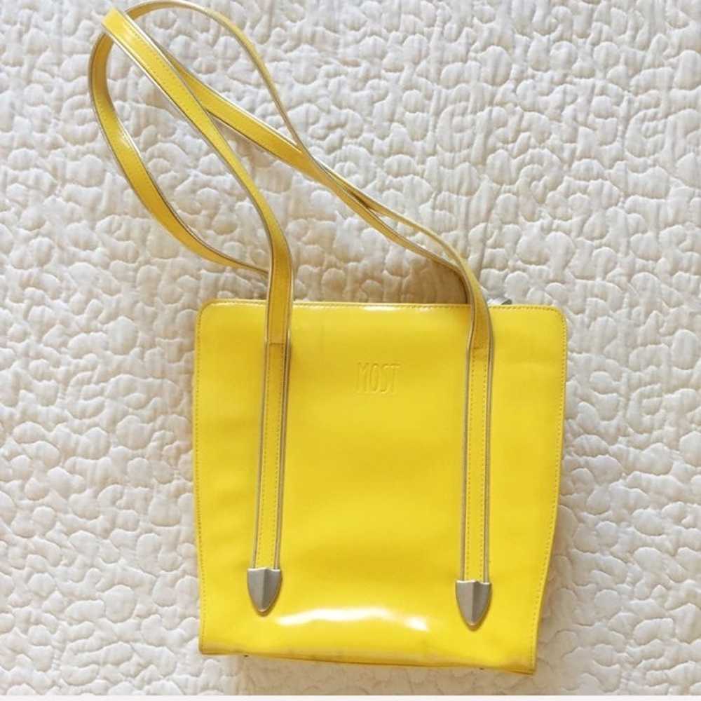 Vintage 90s Italian Leather Shoulder Bag - image 1