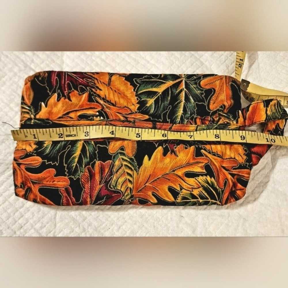 Vibrant fall leaves waterproof lining travel toil… - image 3
