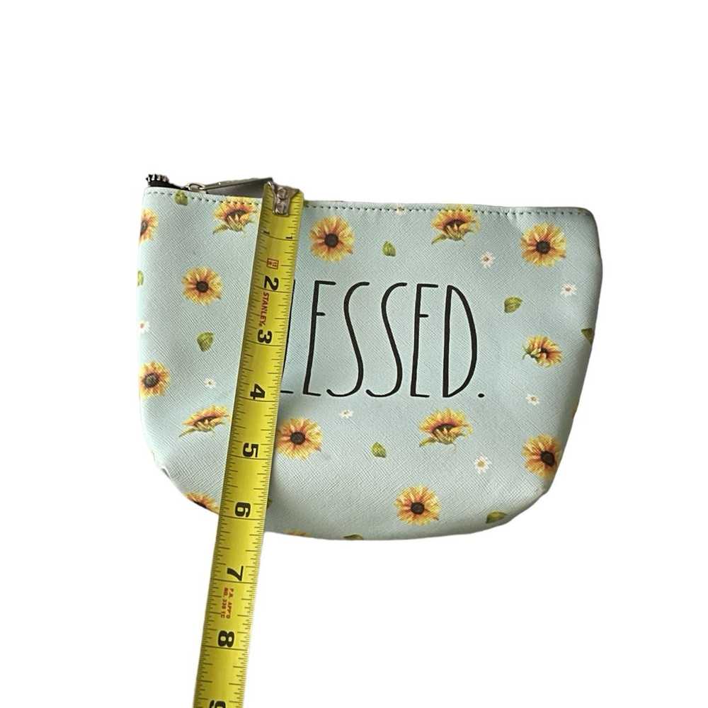 Rae Dunn Blessed Sunflower Zippered Bag Pouch Clu… - image 8
