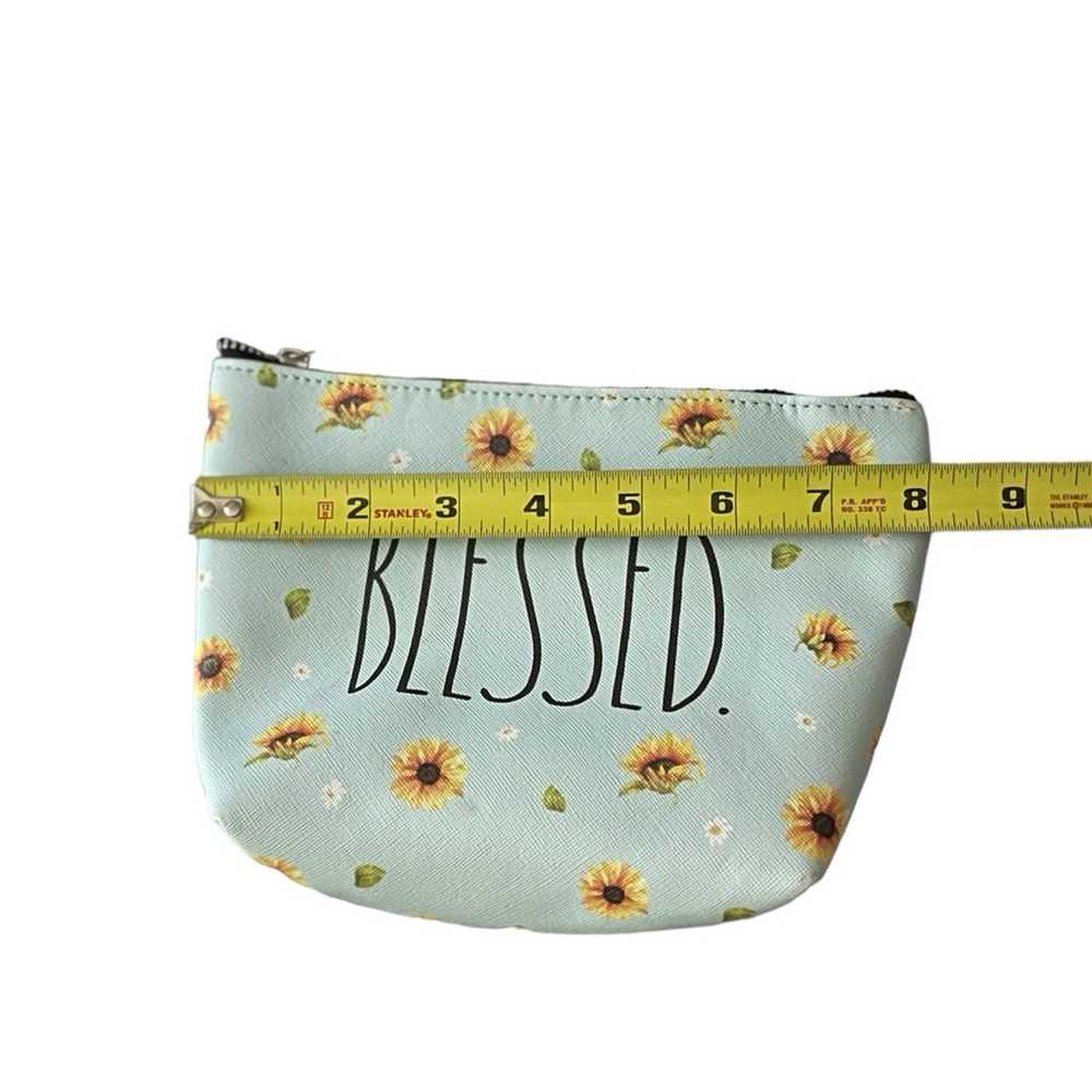 Rae Dunn Blessed Sunflower Zippered Bag Pouch Clu… - image 9