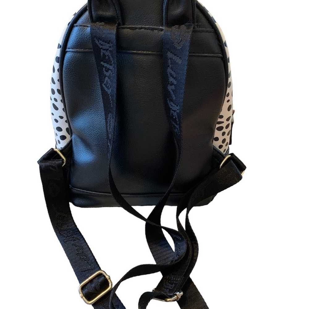 Betsey Johnson Black & White Quilted Backpack Pur… - image 4
