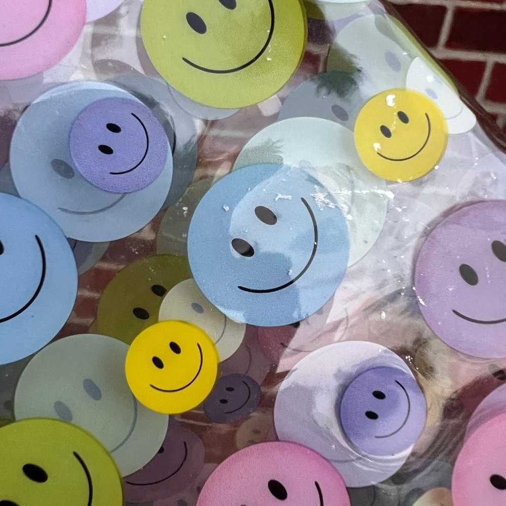 Super cute vintage smiley face 90’s style clear p… - image 5