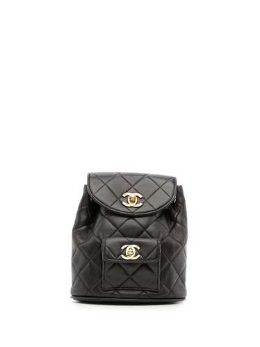 CHANEL Pre-Owned 1992 mini Duma backpack - Black