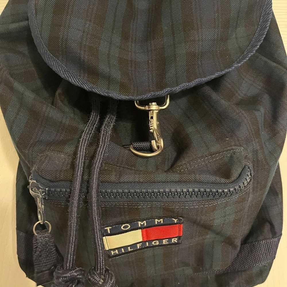 Vintage 90’s Tommy Hilfiger Plaid Back Pack - image 2