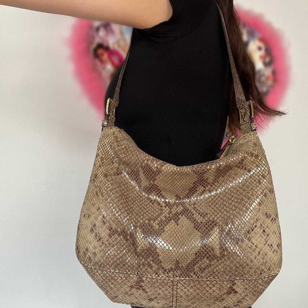 Vintage 90s Michael Kors snakeskin bag - image 2