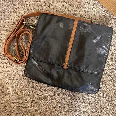 Latico Leather Black Tucker Crossbody Purse Bag - image 1