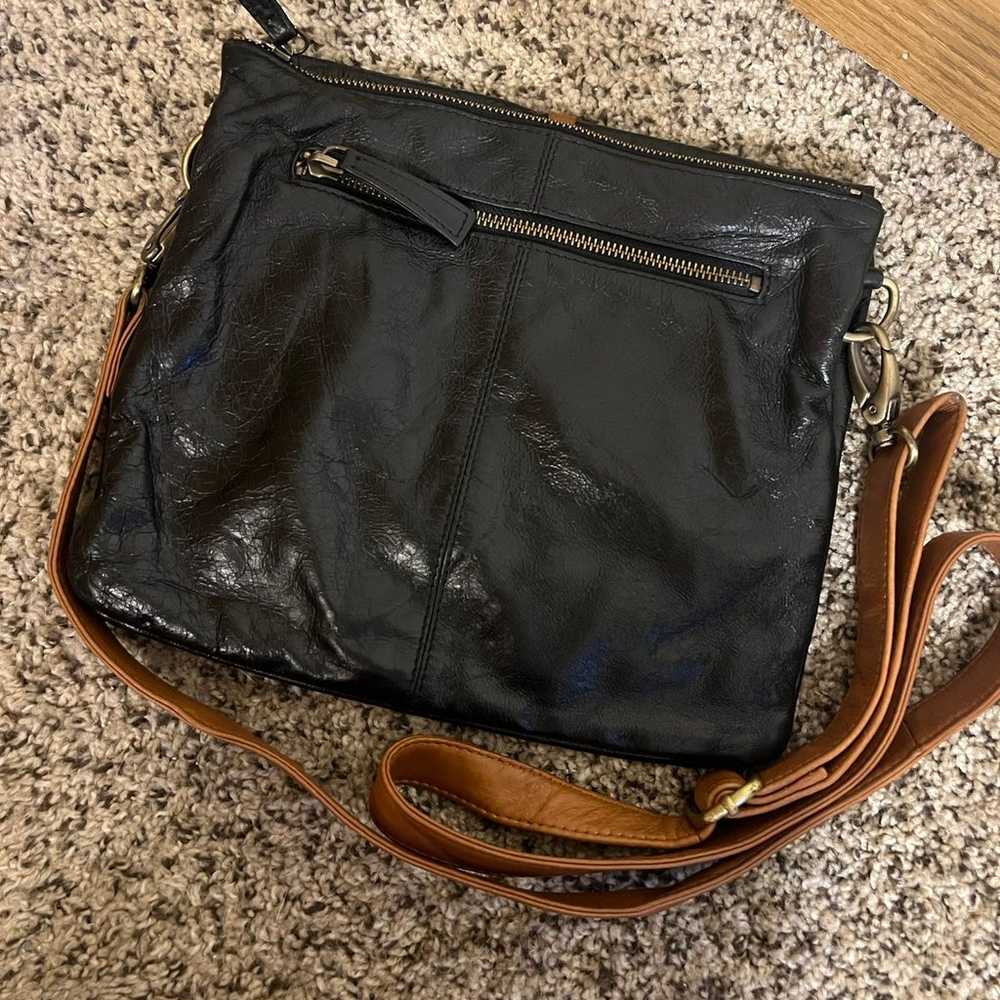 Latico Leather Black Tucker Crossbody Purse Bag - image 7