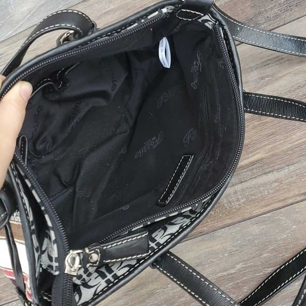 FOSSIL Leather Y2K  Bag Patchwork Stripe Purse Su… - image 8