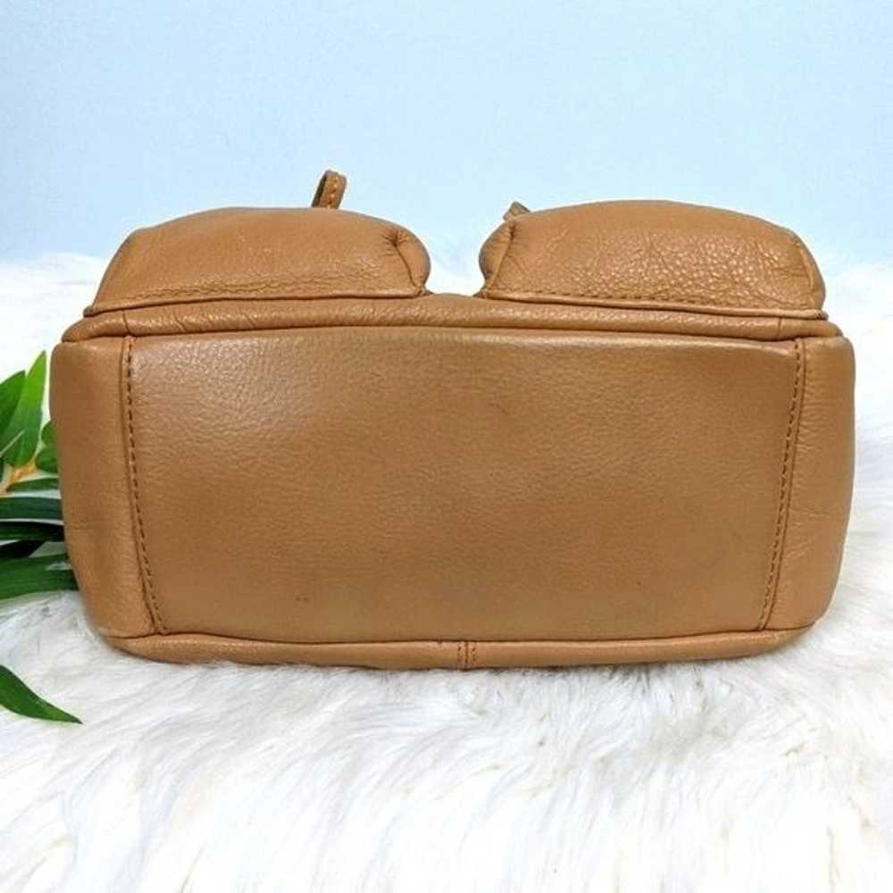 Wilson's Leather Mini Baguette Shoulder Bag Tan 9… - image 6