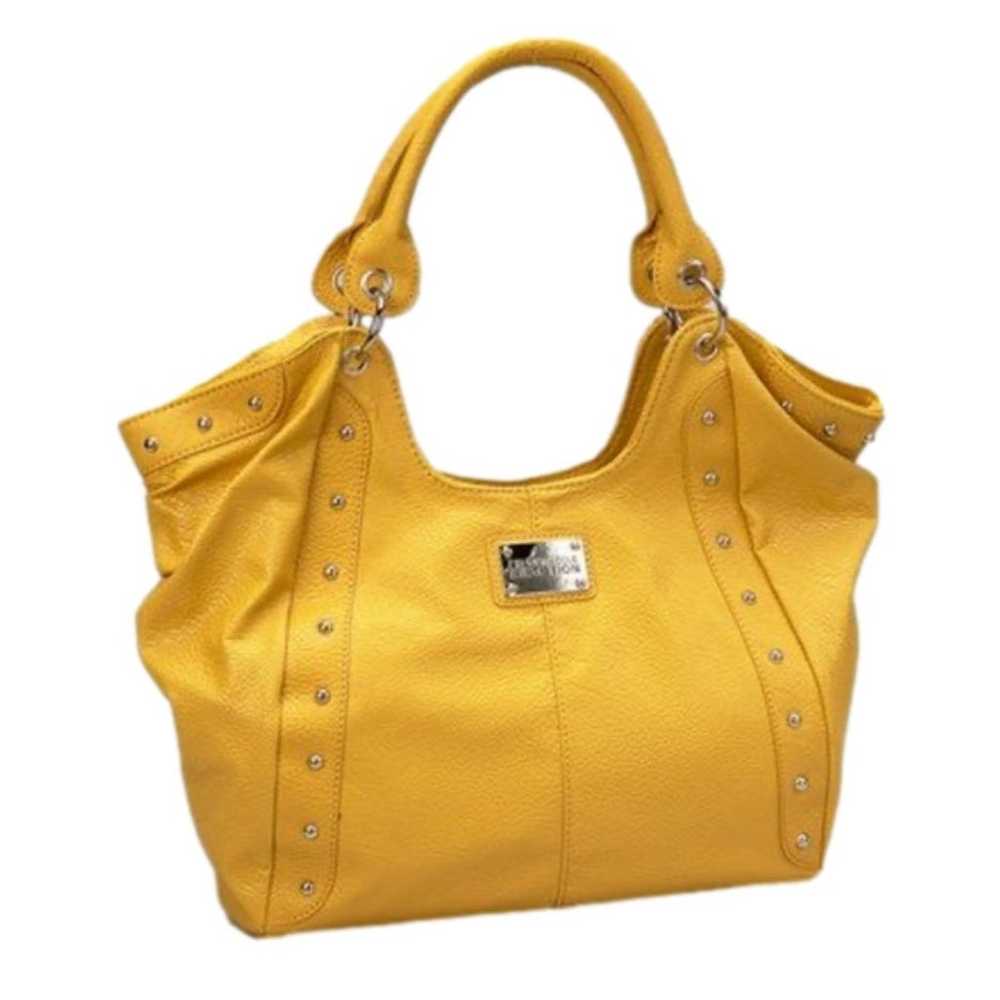 Kenneth Cole Reaction Cornbread Yellow Studded Ho… - image 1