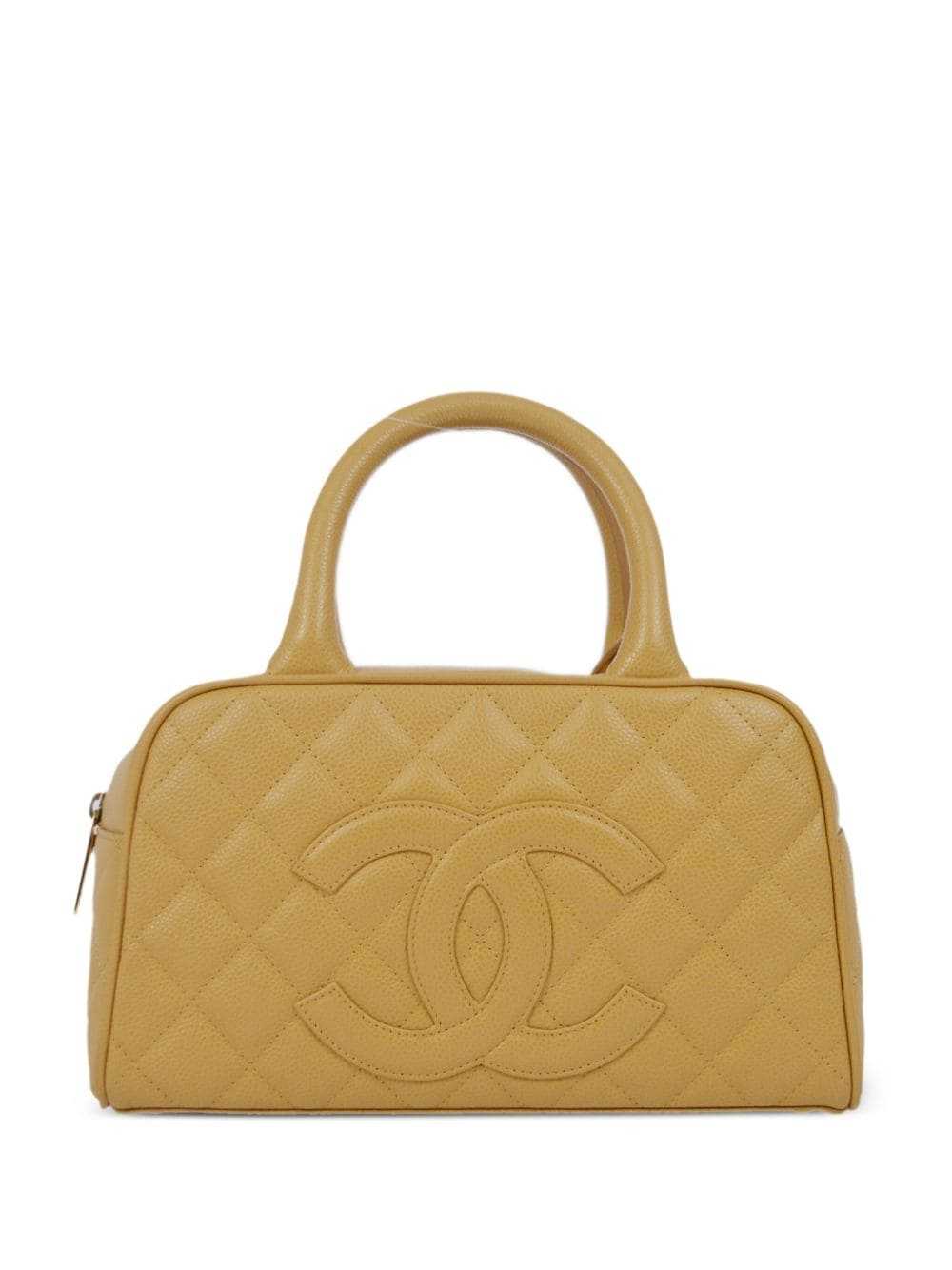 CHANEL Pre-Owned 2007 diamond-quilted bowling bag… - image 1