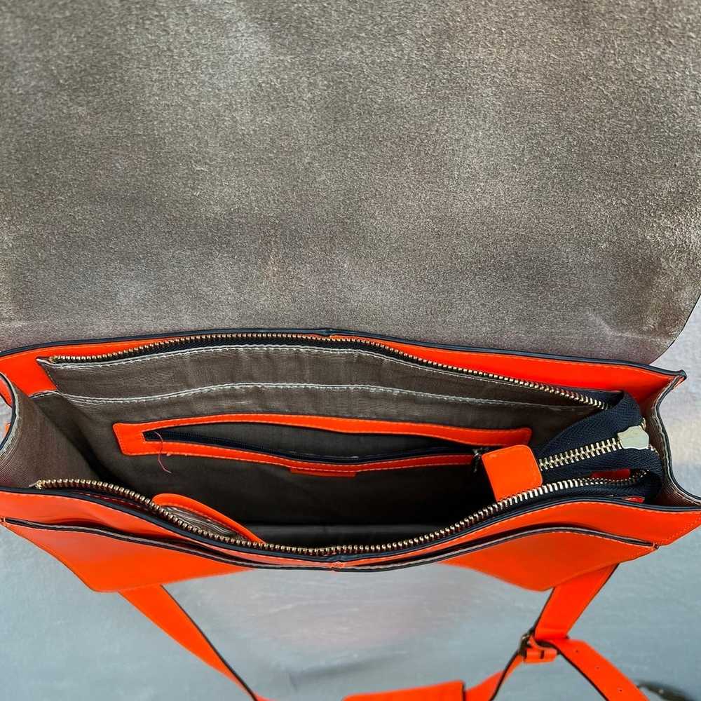 13” Laptop Leather NEON ORANGE bag by BCBG maxazi… - image 8