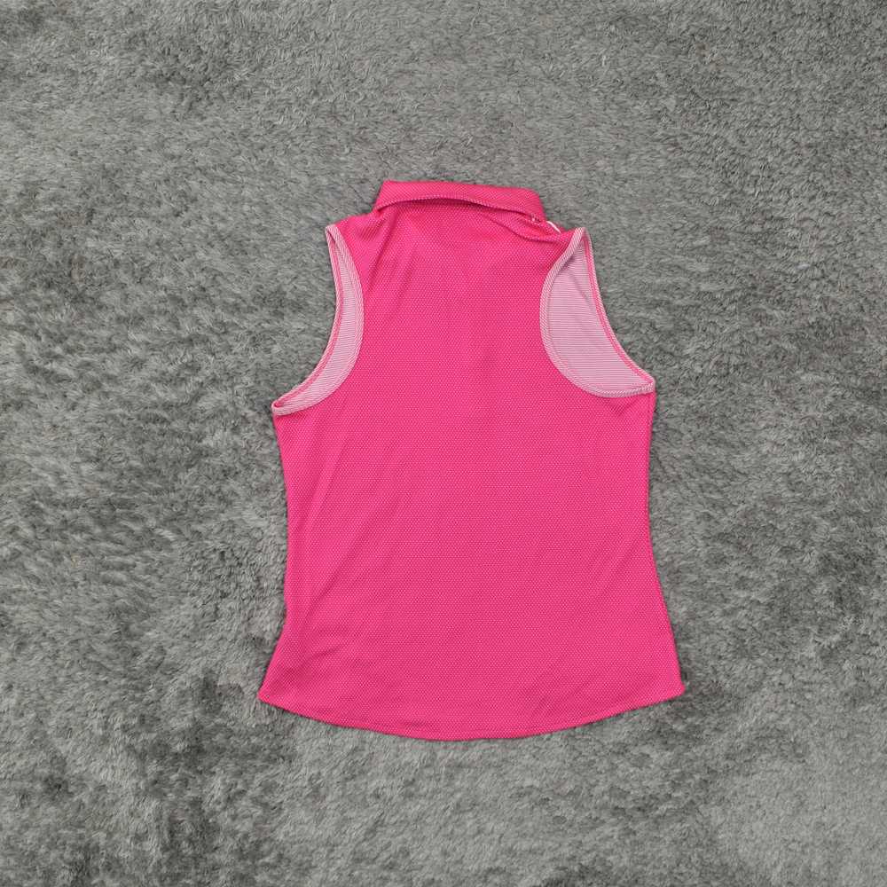 Adidas Women's Size M Basic Golf Pink Polka Dot P… - image 2