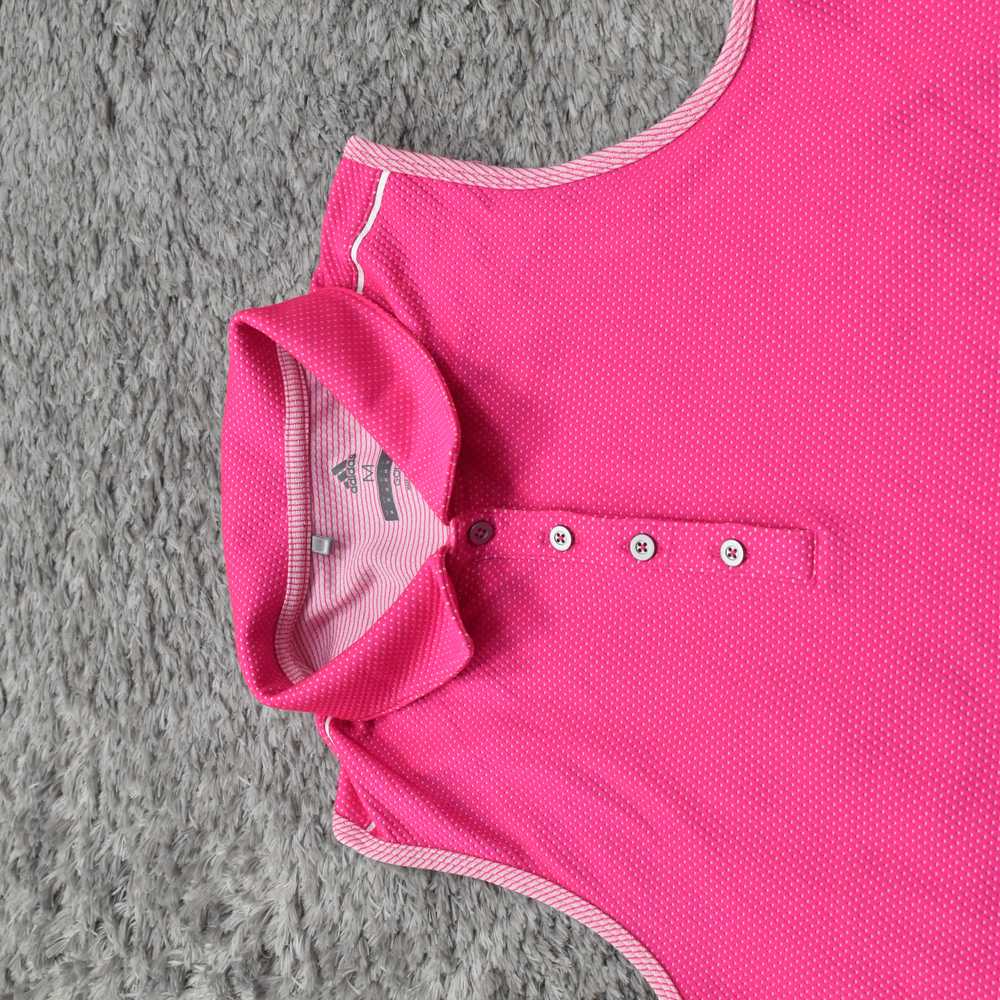 Adidas Women's Size M Basic Golf Pink Polka Dot P… - image 5