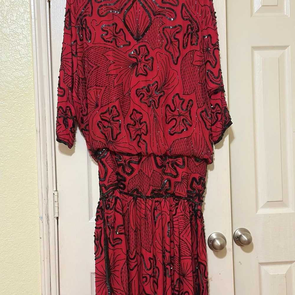 VINTAGE Judith Ann Creations Dress 100% Silk - image 1
