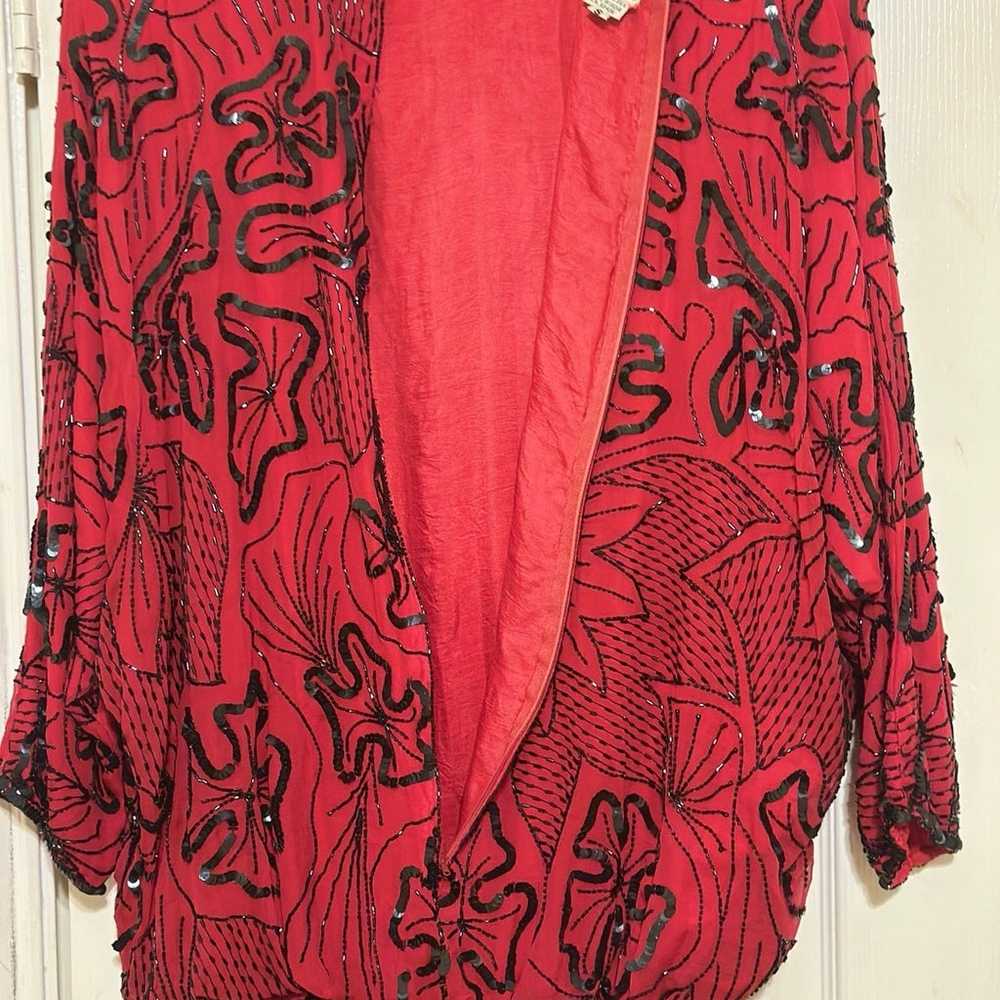 VINTAGE Judith Ann Creations Dress 100% Silk - image 7