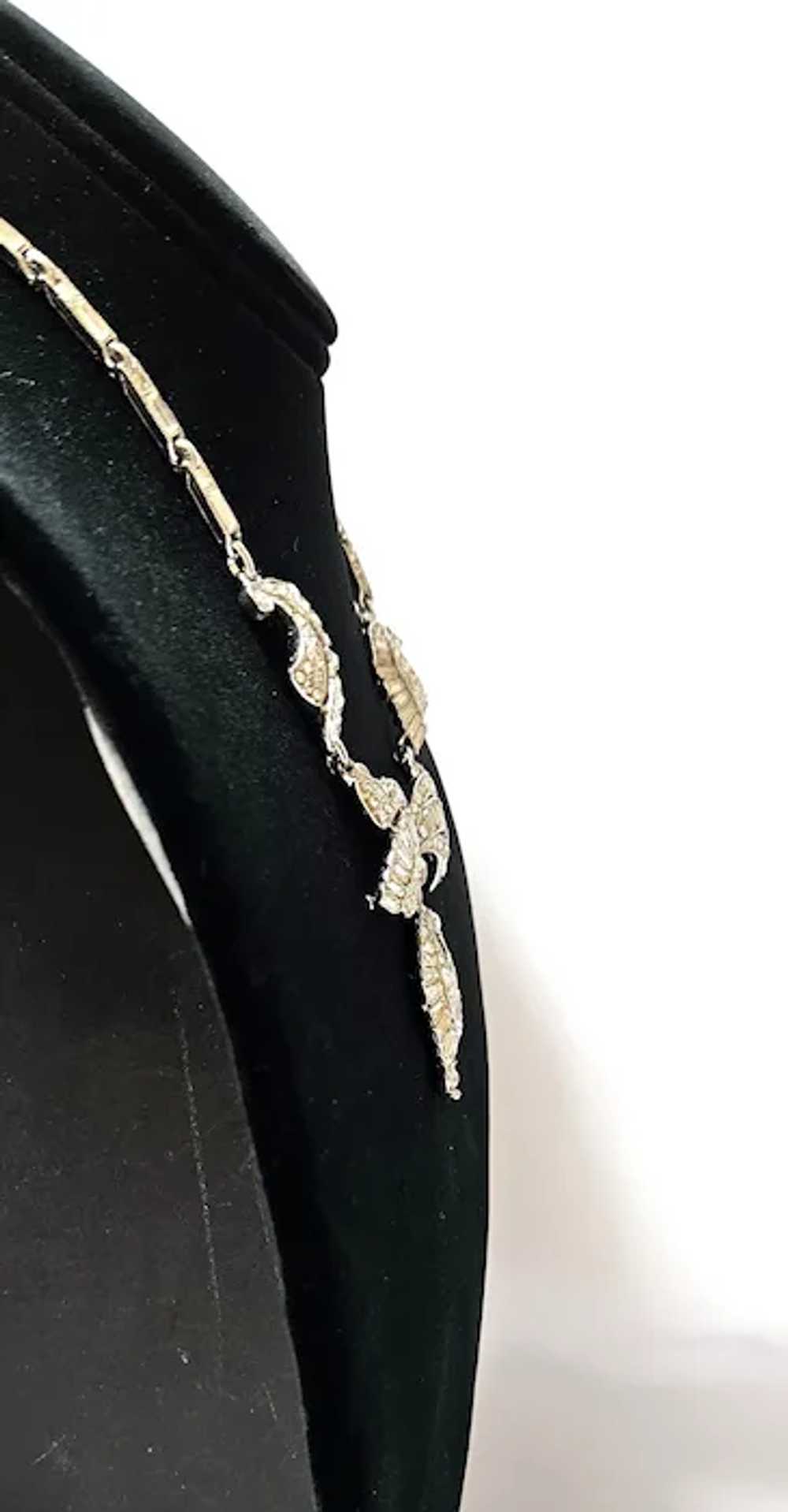 Vintage Exceptional Bogoff Rhinestone Necklace - image 2