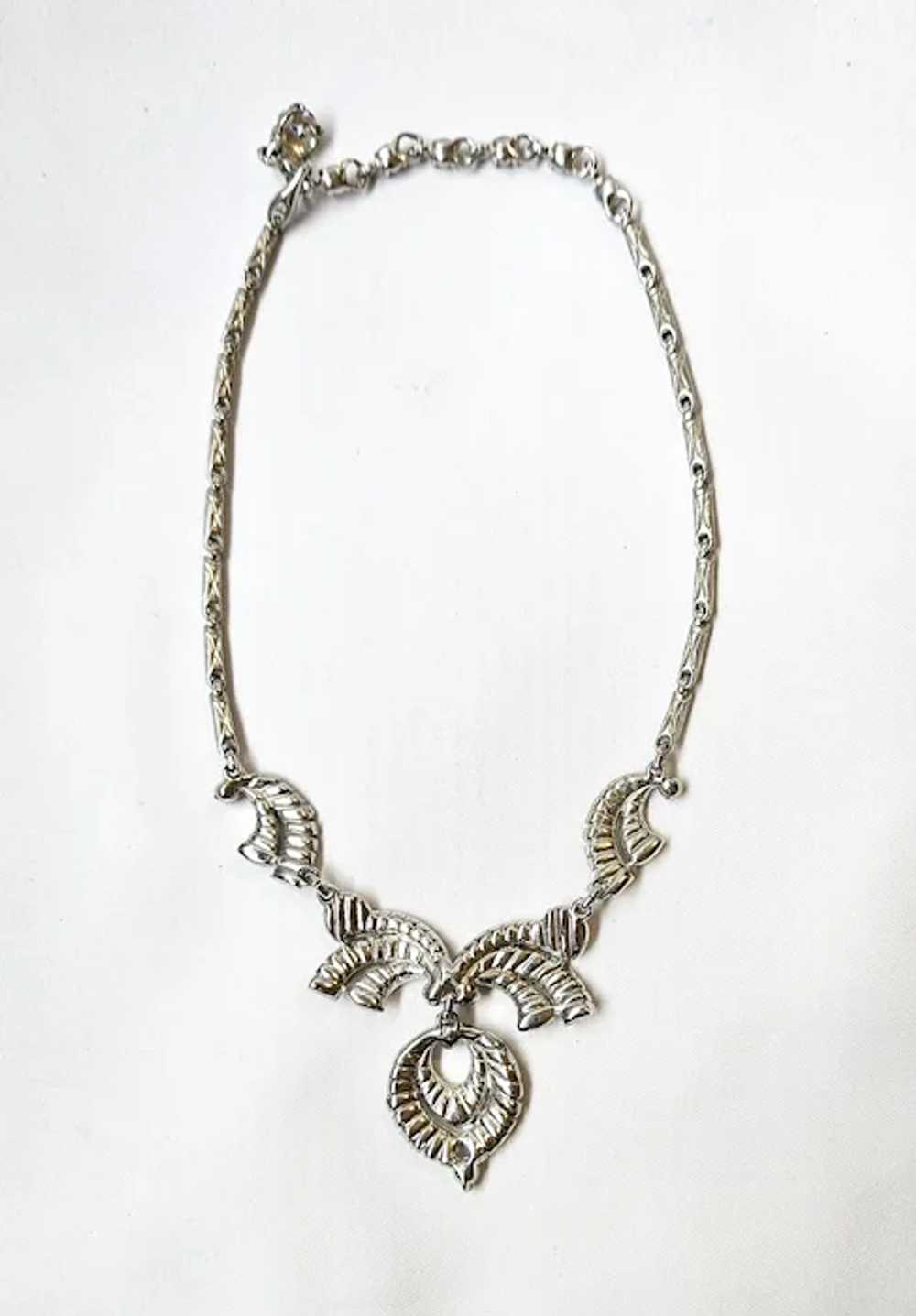 Vintage Exceptional Bogoff Rhinestone Necklace - image 4